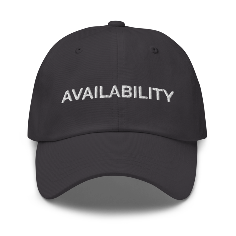 Availability Hat - Dark Grey