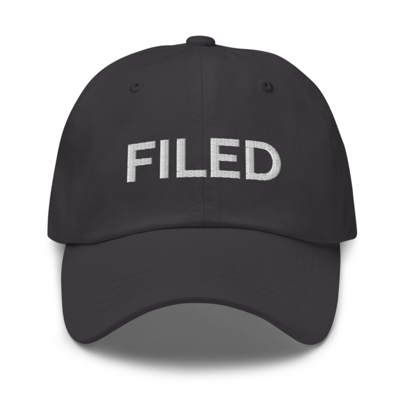 Filed Hat - Dark Grey