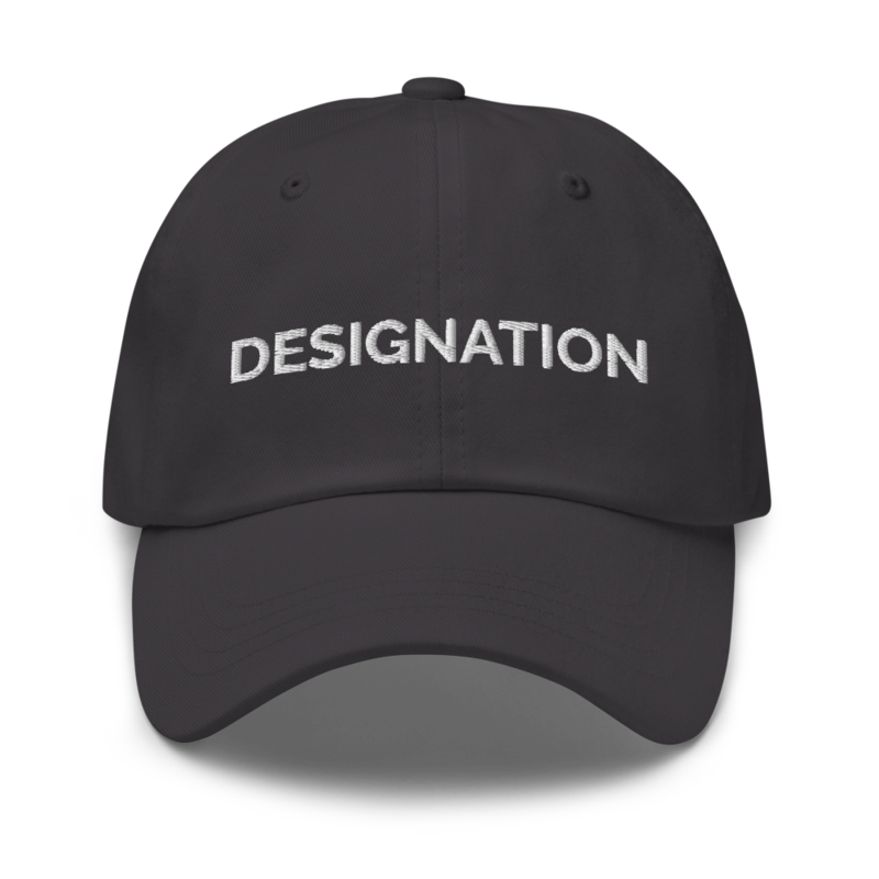 Designation Hat - Dark Grey