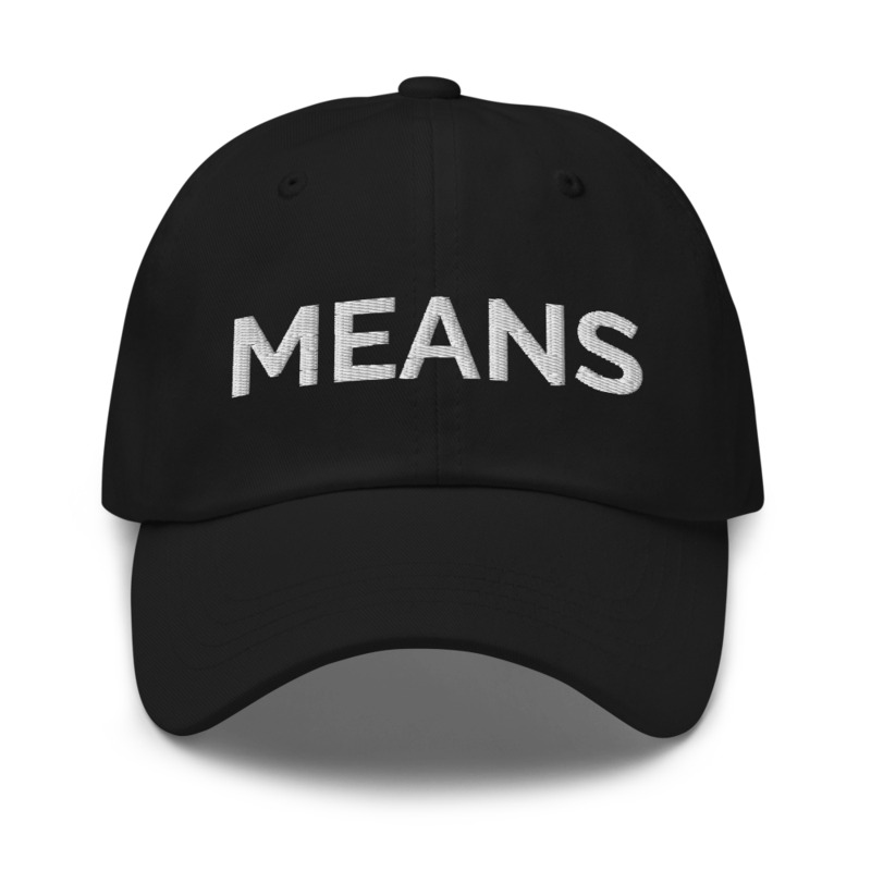 Means Hat - Black