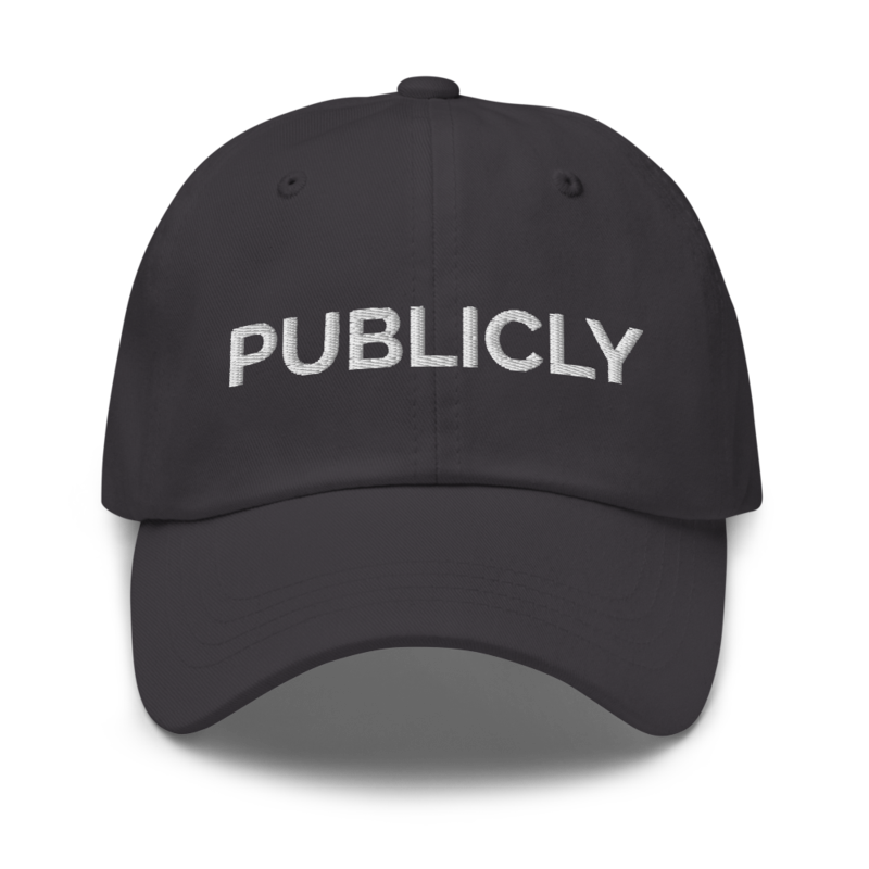 Publicly Hat - Dark Grey