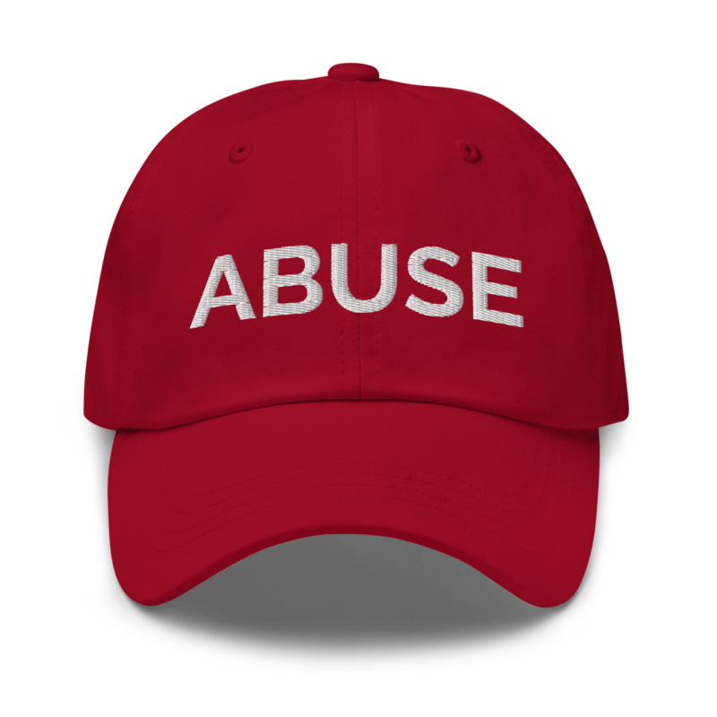 Abuse Hat - Cranberry