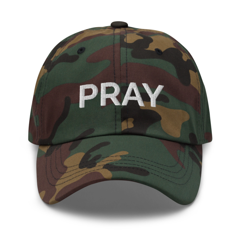 Pray Hat - Green Camo