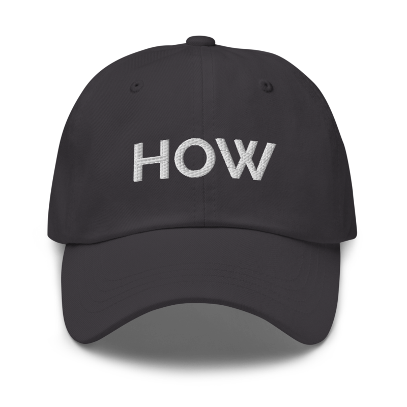 How Hat - Dark Grey