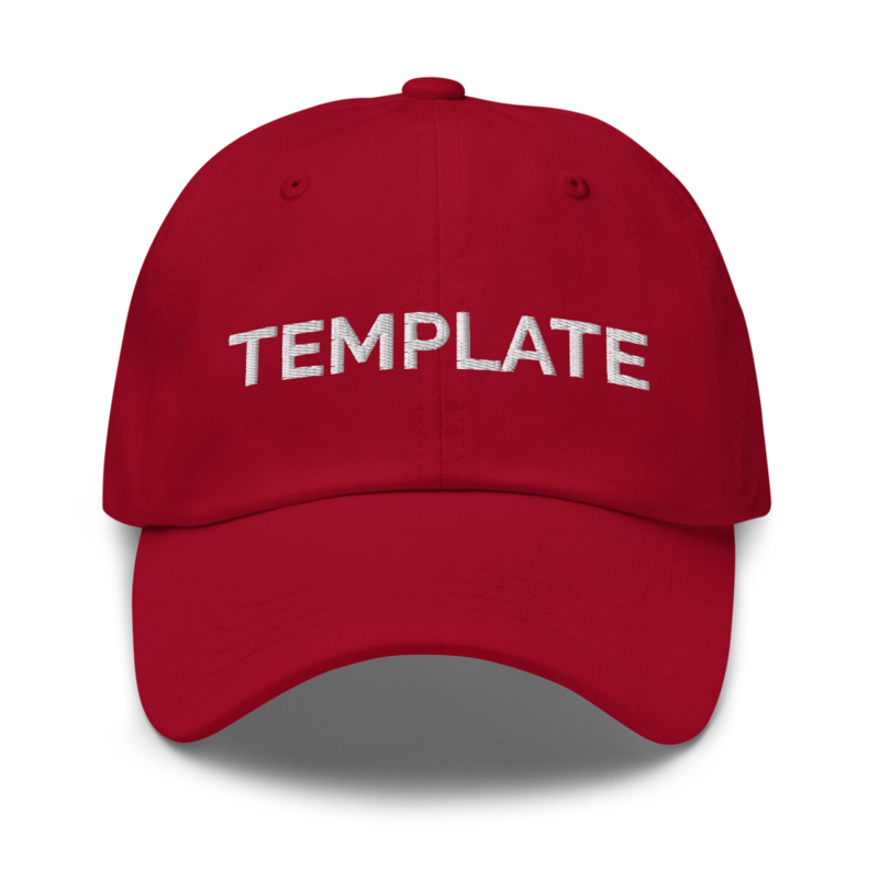 Template Hat - Cranberry