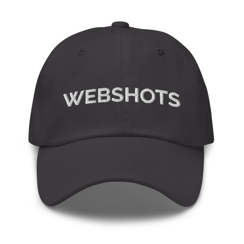 Webshots Hat - Dark Grey