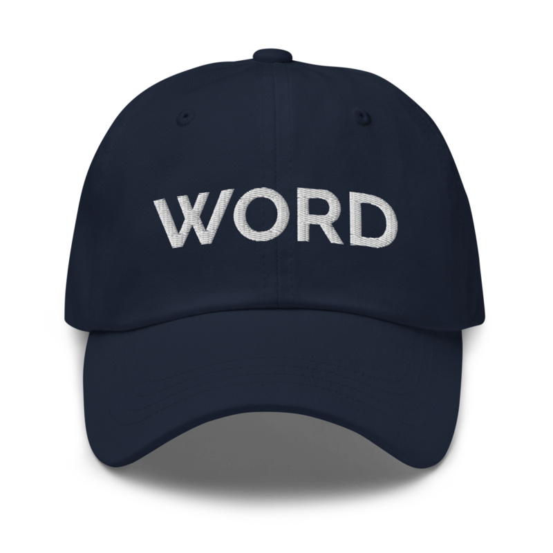 Word Hat - Navy