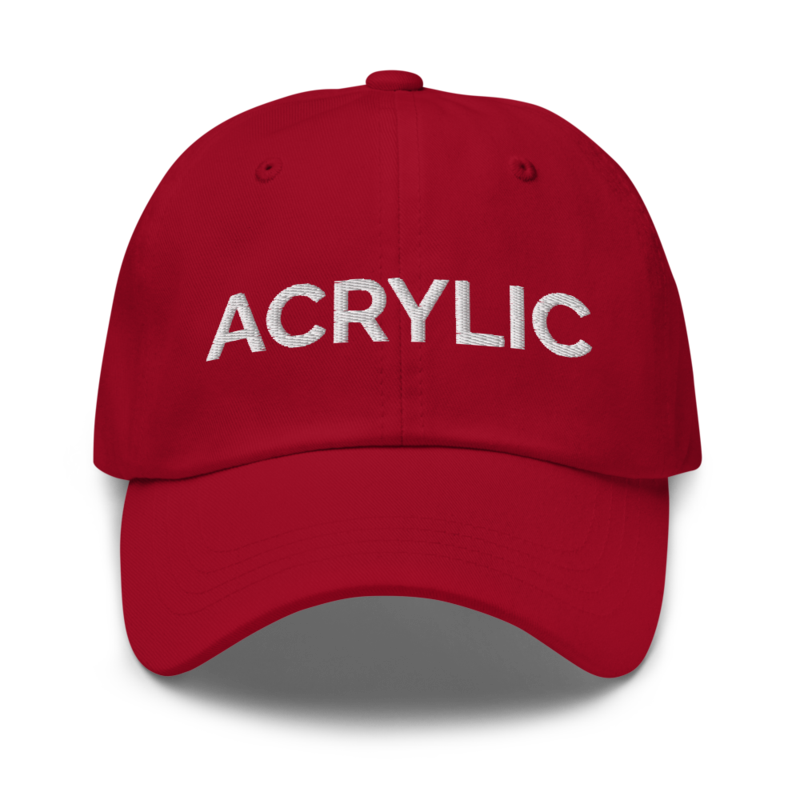 Acrylic Hat - Cranberry
