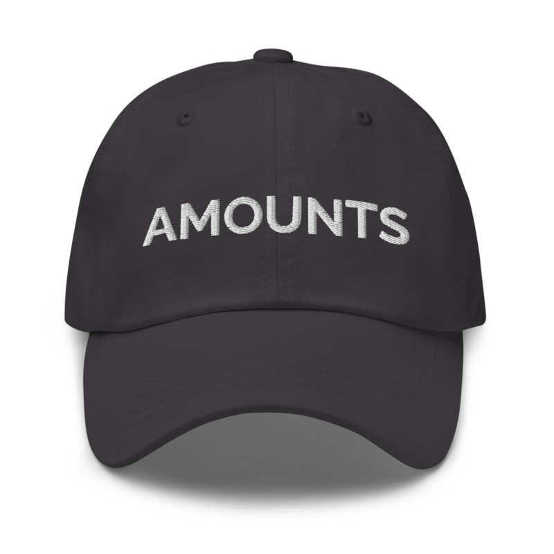 Amounts Hat - Dark Grey