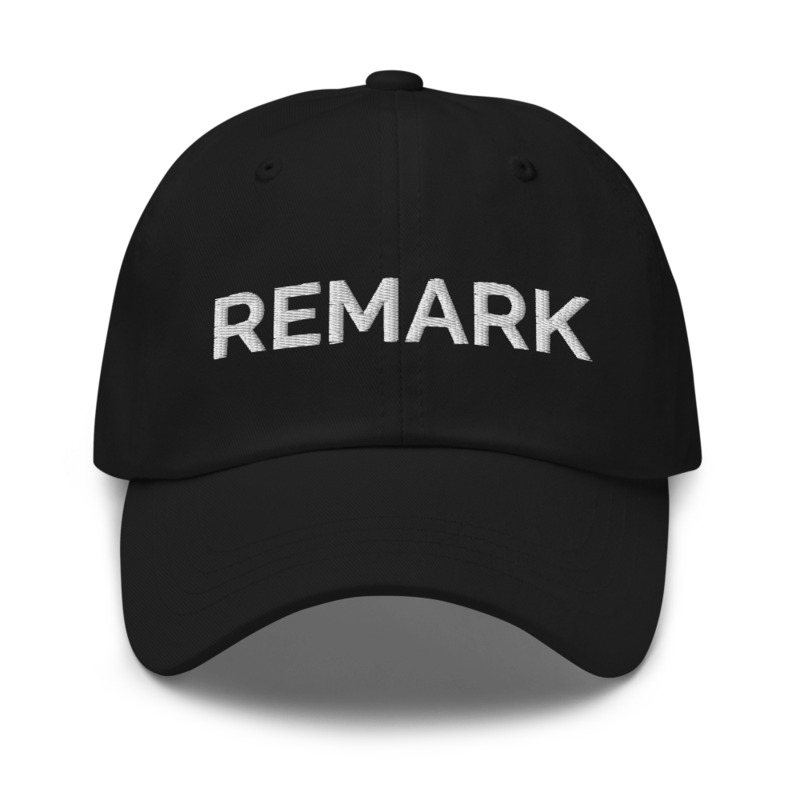 Remark Hat - Black