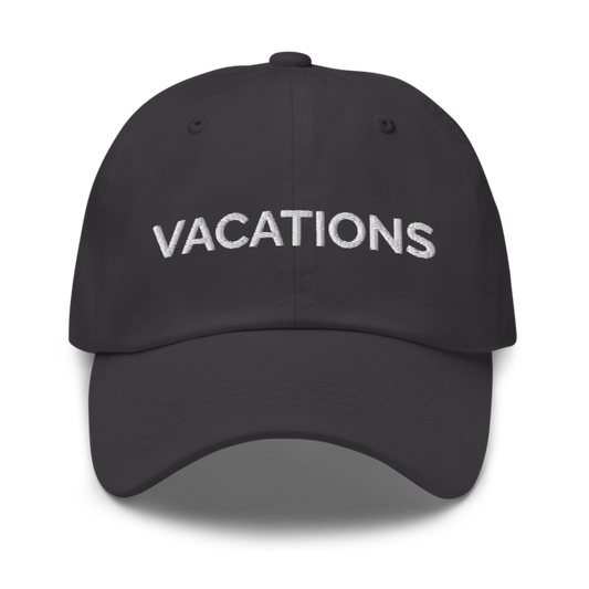 Vacations Hat - Dark Grey