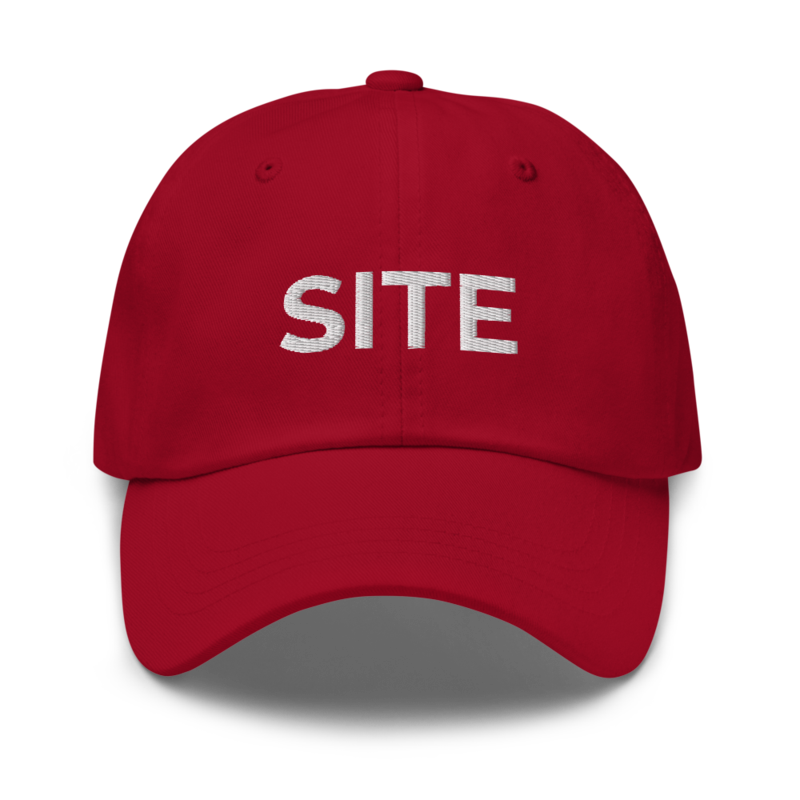 Site Hat - Cranberry