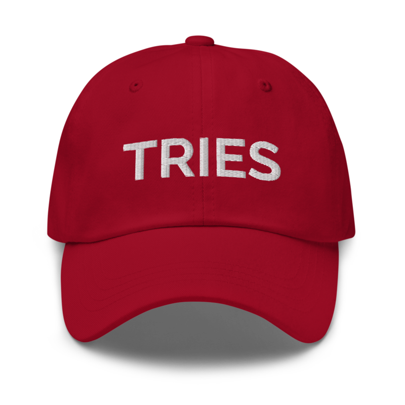 Tries Hat - Cranberry
