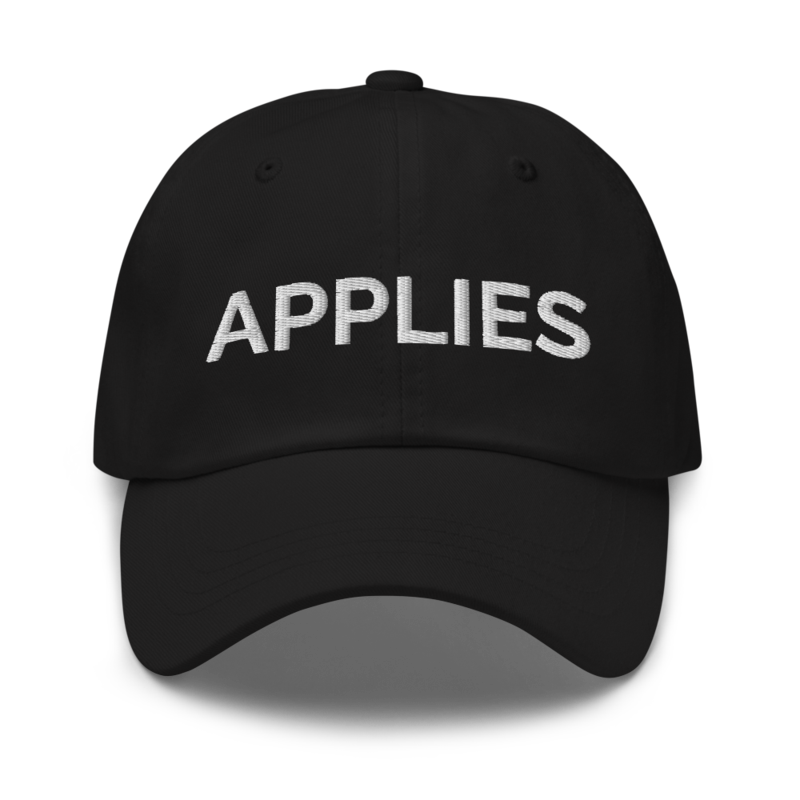 Applies Hat - Black