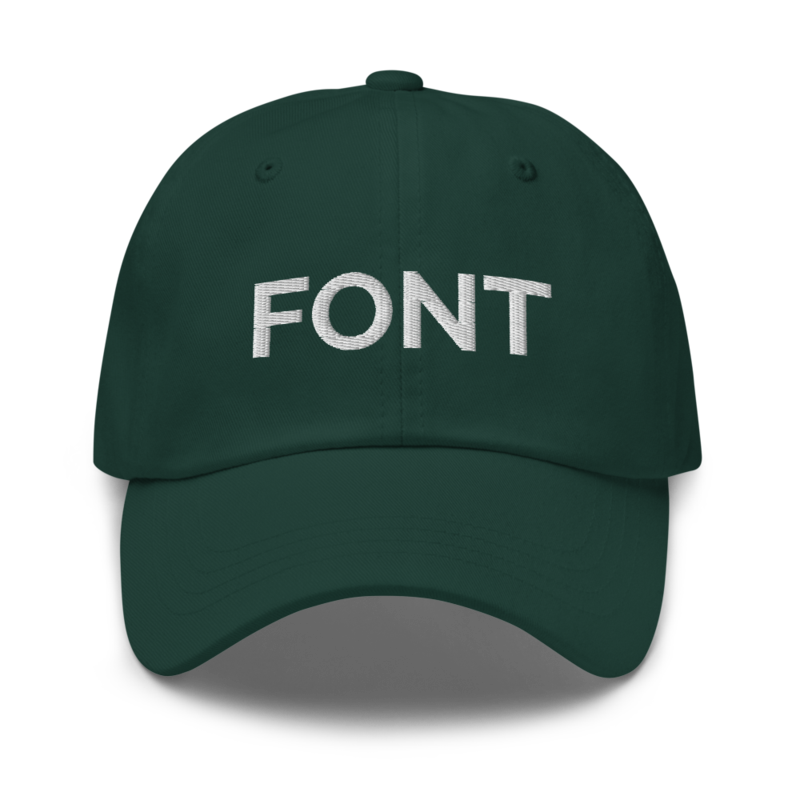 Font Hat - Spruce