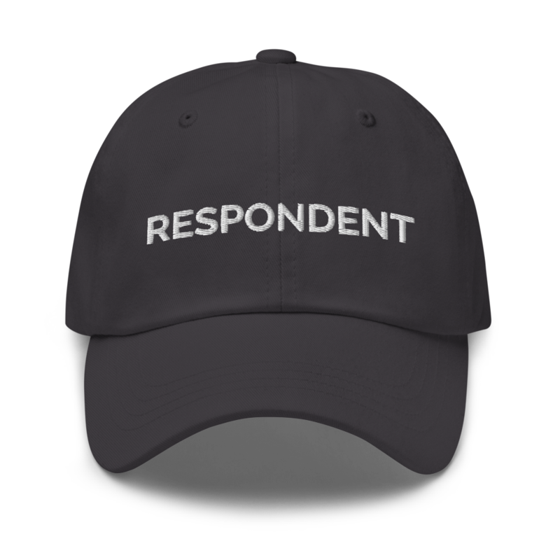 Respondent Hat - Dark Grey