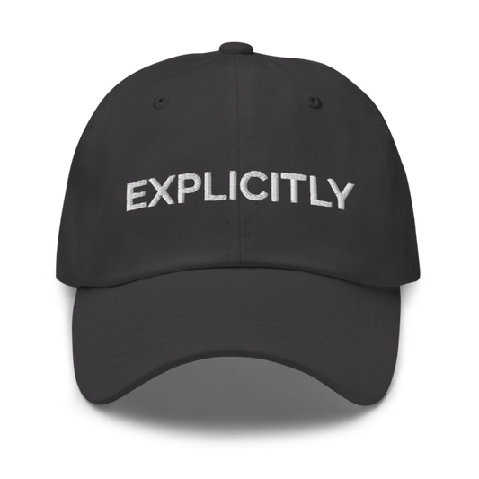 Explicitly Hat - Dark Grey