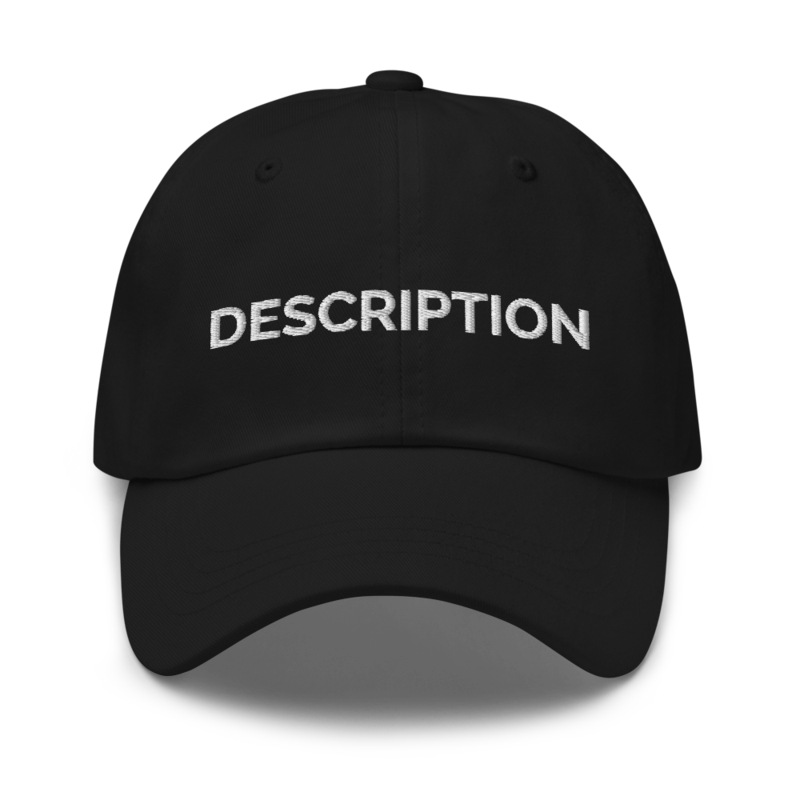 Description Hat - Black