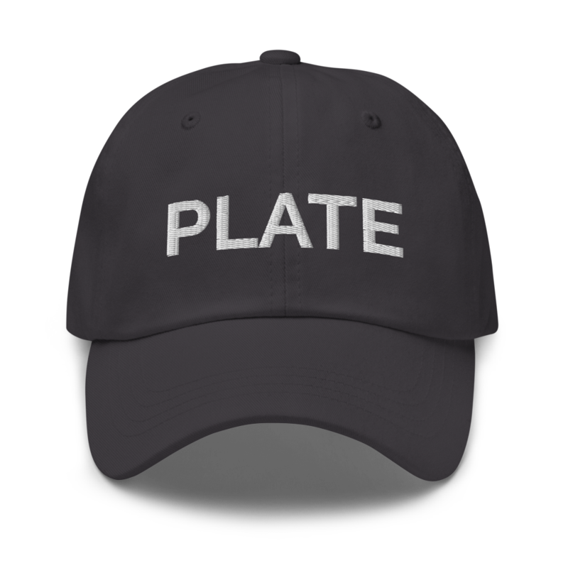 Plate Hat - Dark Grey