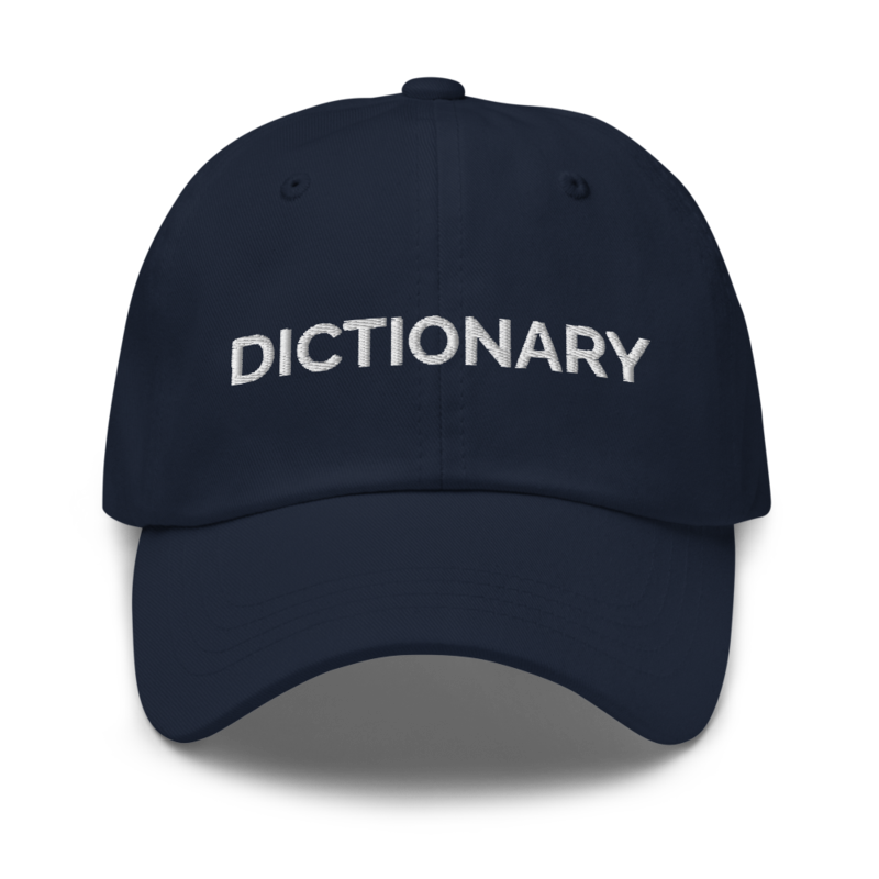 Dictionary Hat - Navy