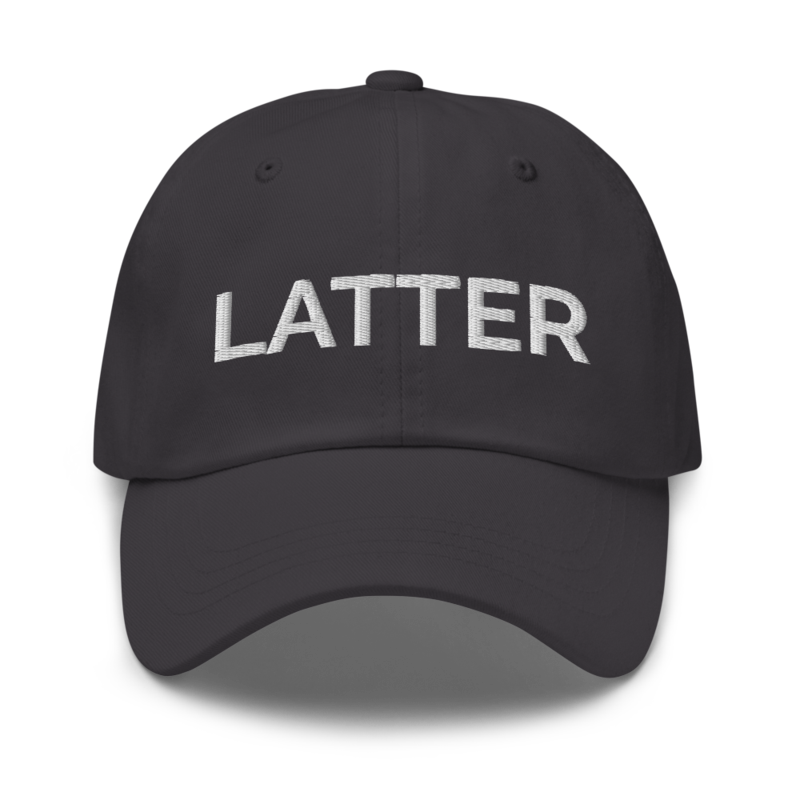 Latter Hat - Dark Grey