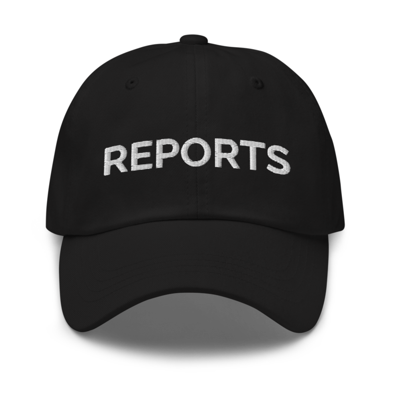 Reports Hat - Black