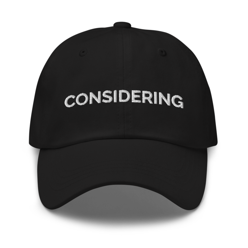 Considering Hat - Black
