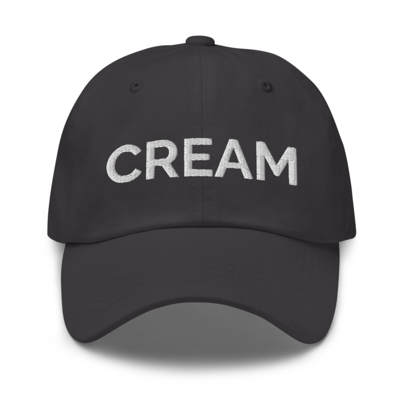 Cream Hat - Dark Grey