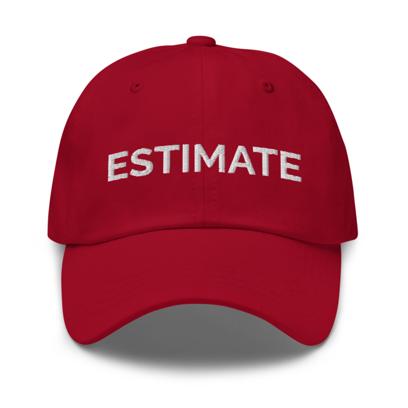 Estimate Hat - Cranberry