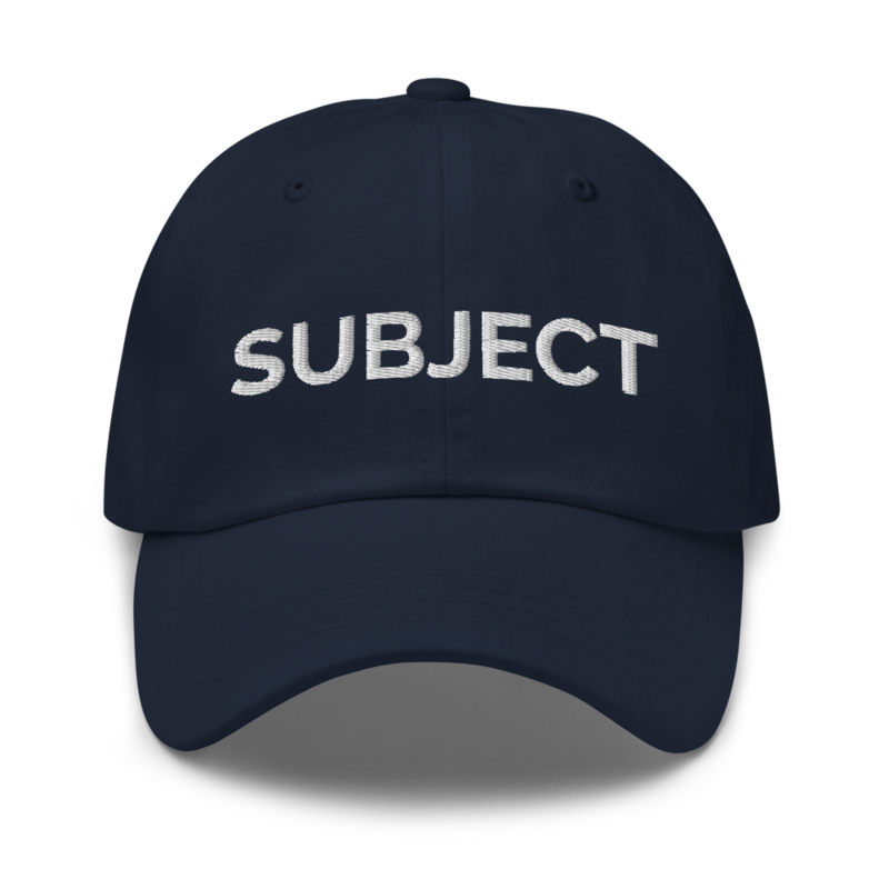 Subject Hat - Navy