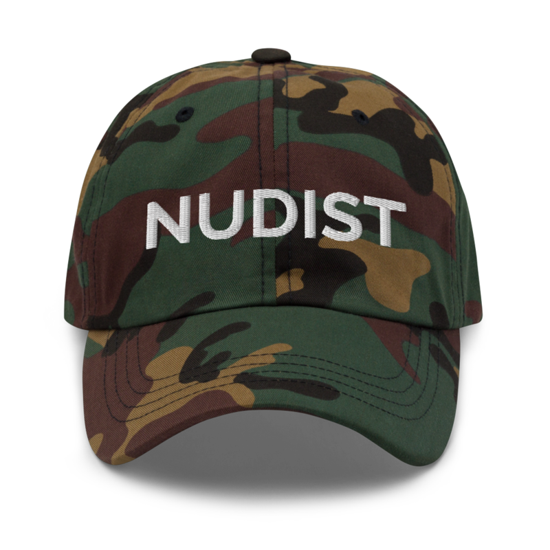 Nudist Hat - Green Camo