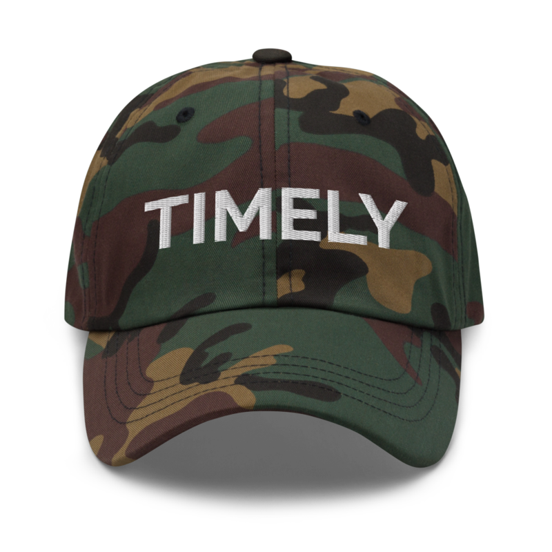 Timely Hat - Green Camo