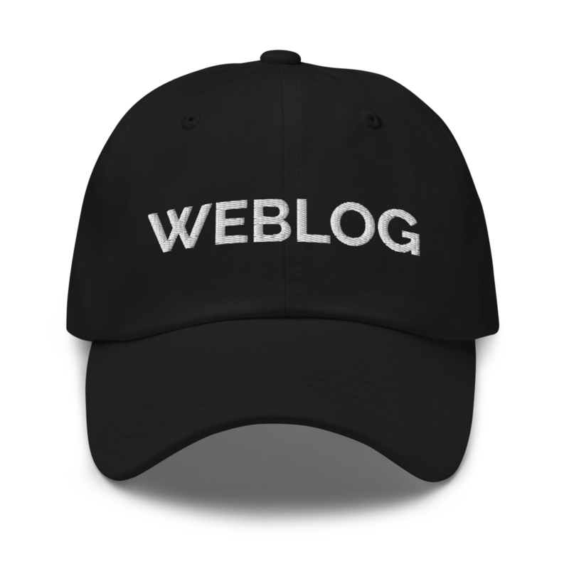 Weblog Hat - Black