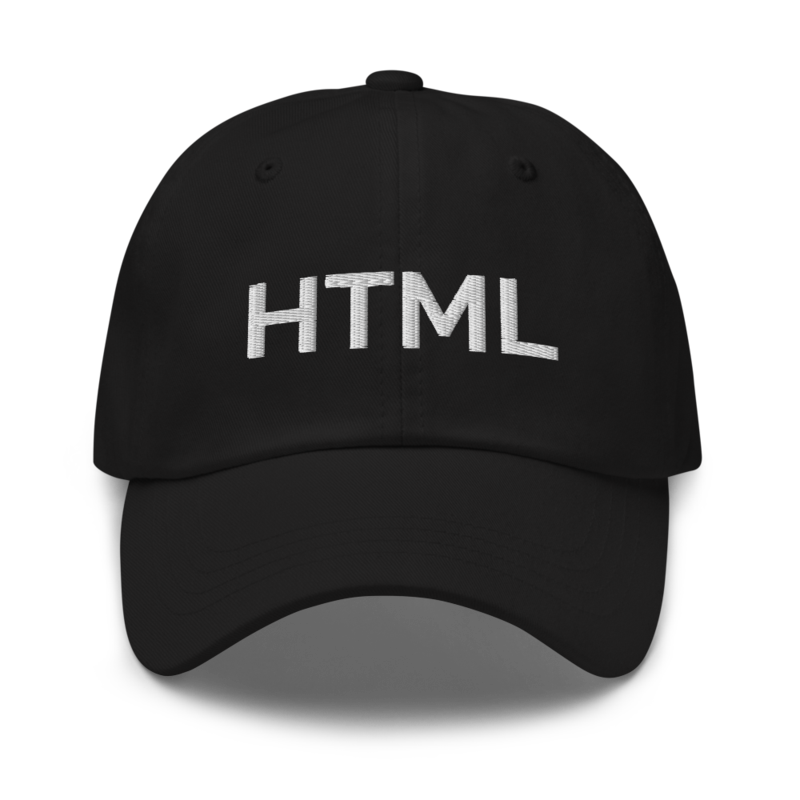 Html Hat - Black