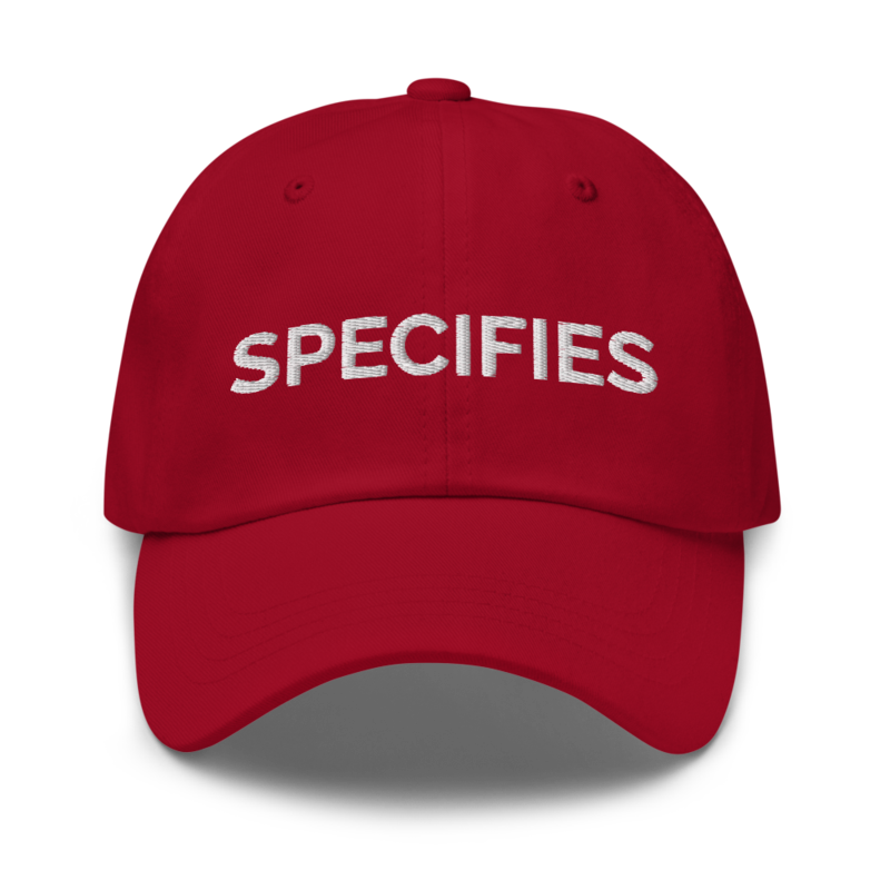 Specifies Hat - Cranberry