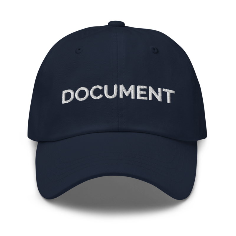 Document Hat - Navy