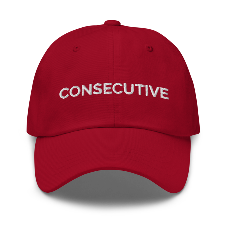 Consecutive Hat - Cranberry
