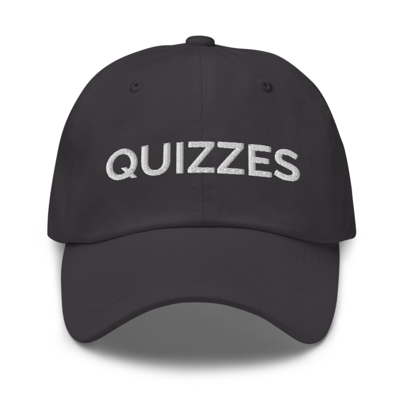 Quizzes Hat - Dark Grey