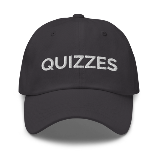 Quizzes Hat - Dark Grey