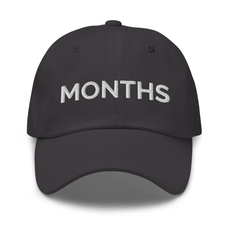 Months Hat - Dark Grey