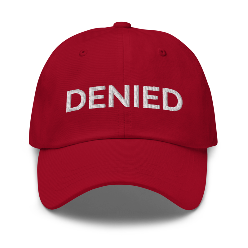 Denied Hat - Cranberry