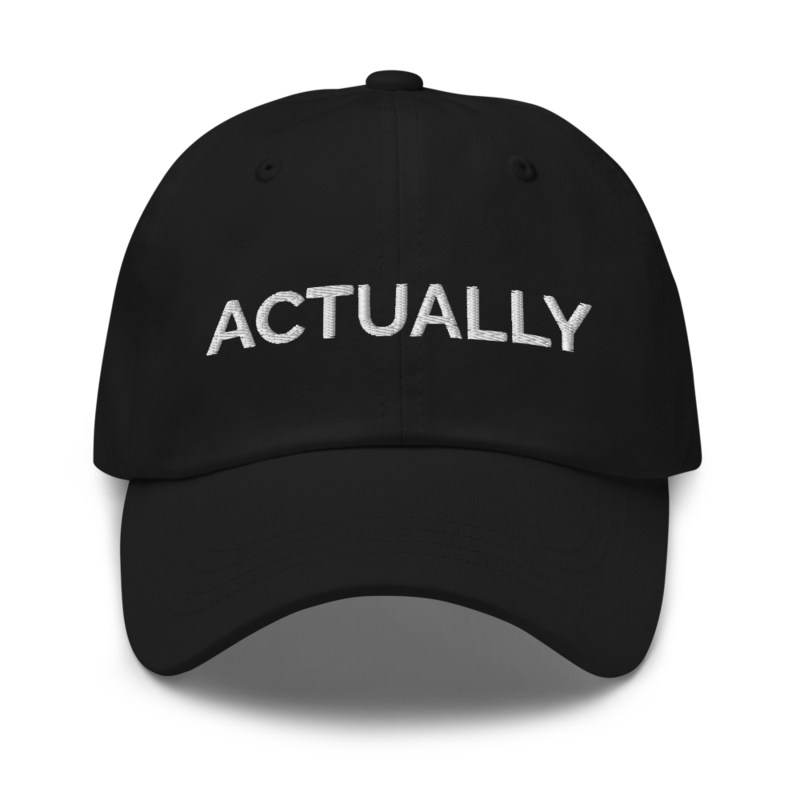 Actually Hat - Black