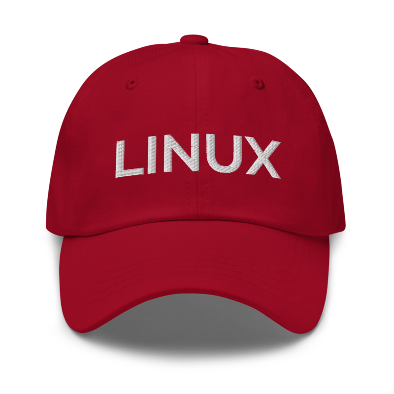 Linux Hat - Cranberry