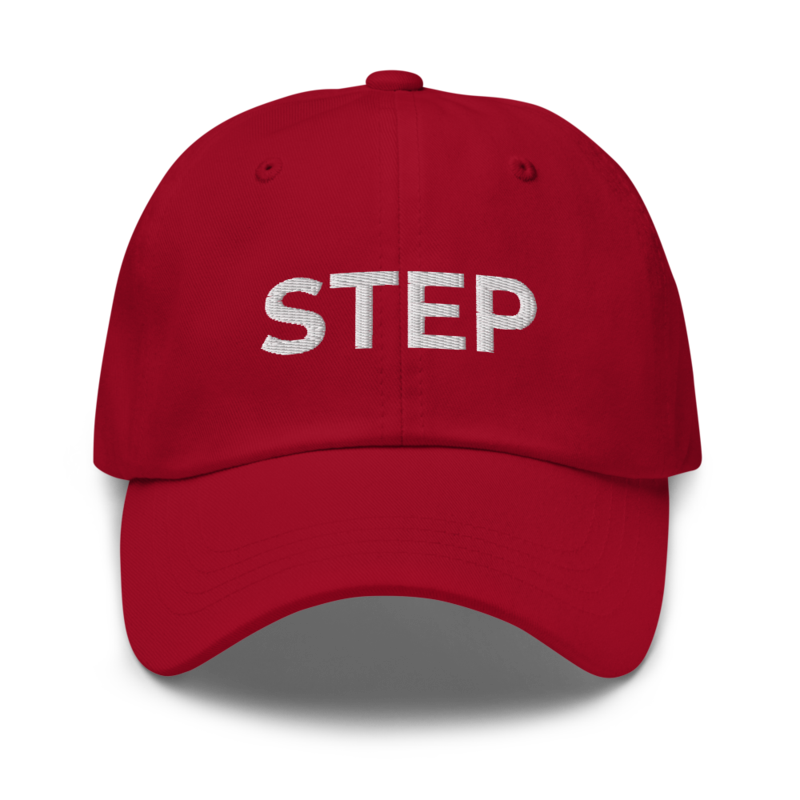 Step Hat - Cranberry