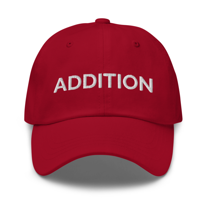 Addition Hat - Cranberry