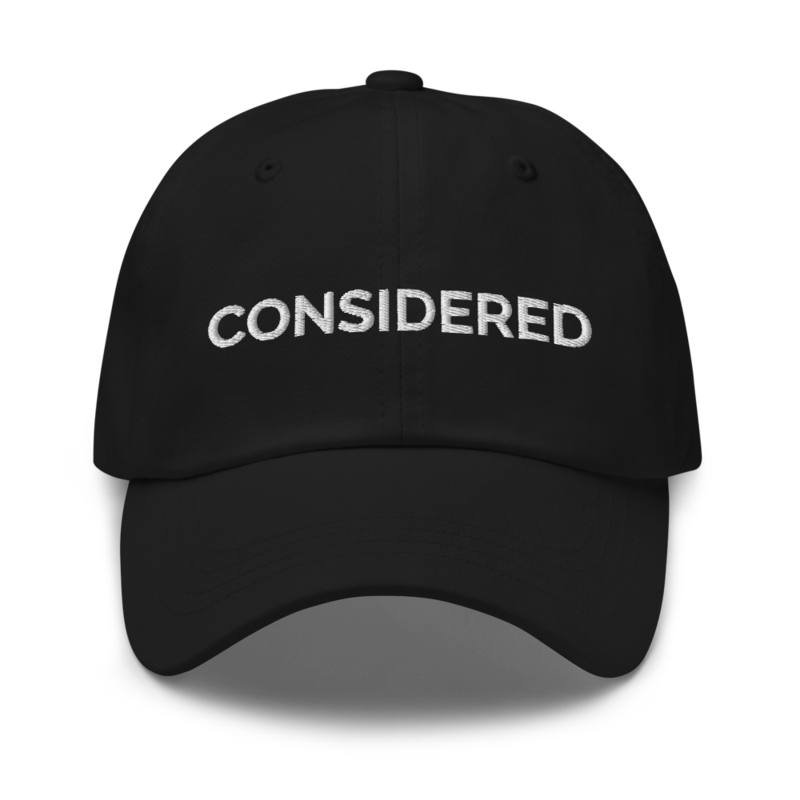 Considered Hat - Black