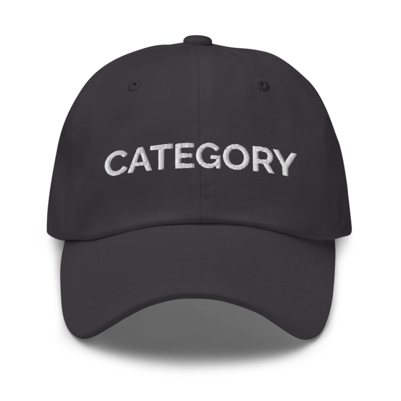 Category Hat - Dark Grey