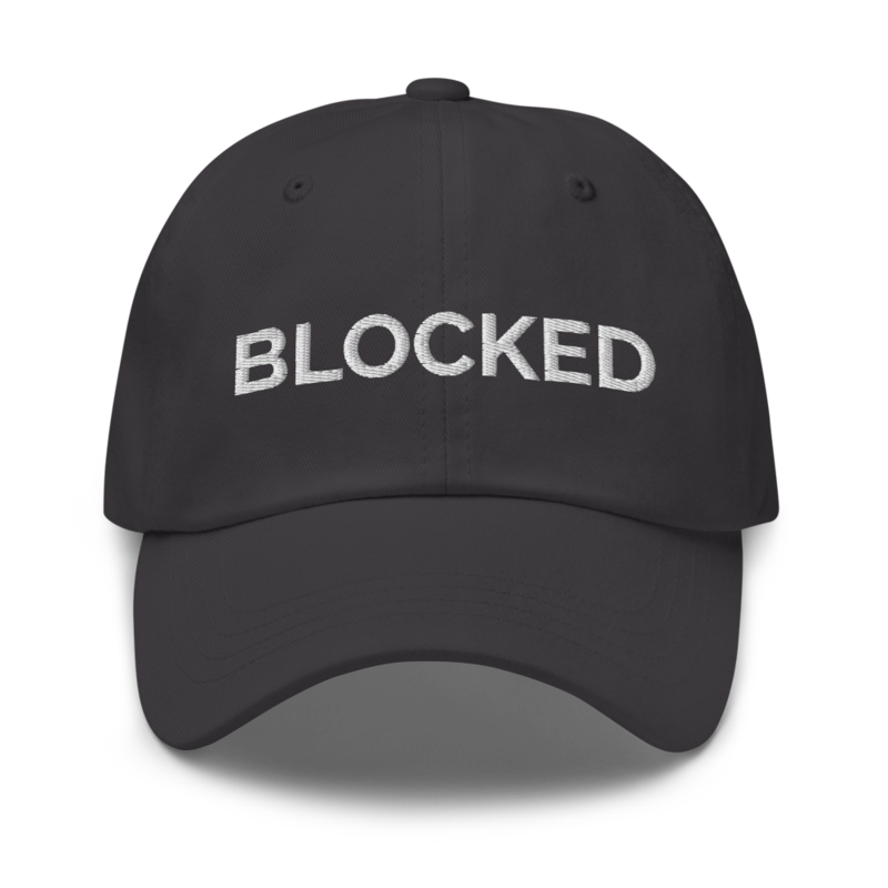 Blocked Hat - Dark Grey