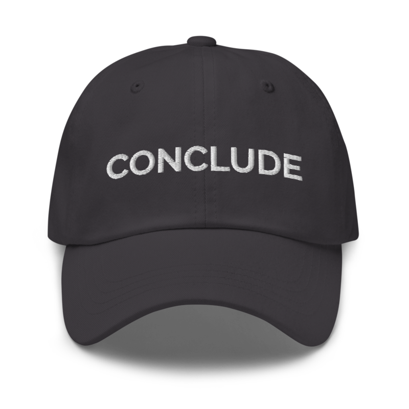 Conclude Hat - Dark Grey