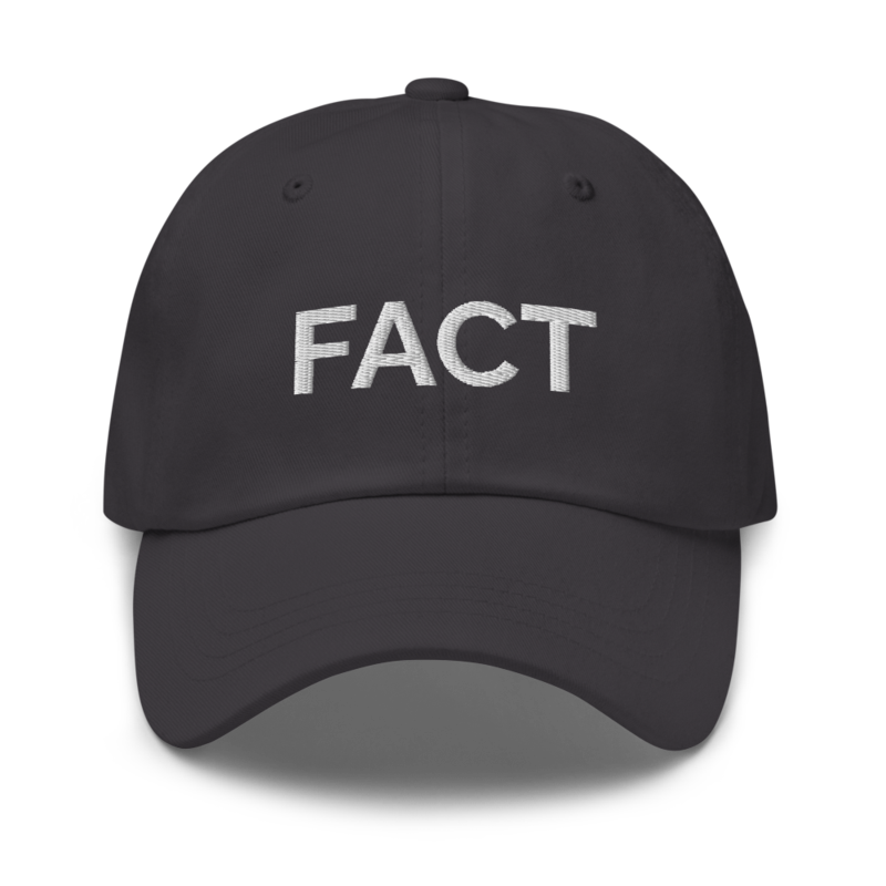 Fact Hat - Dark Grey